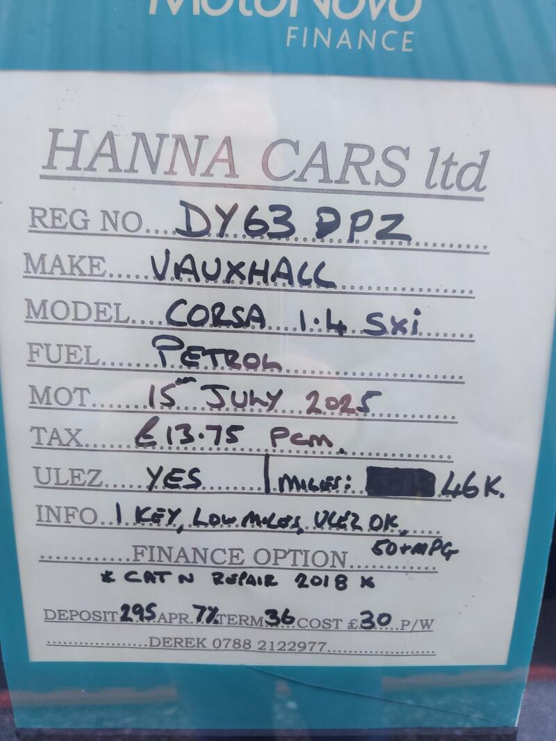 VAUXHALL CORSA