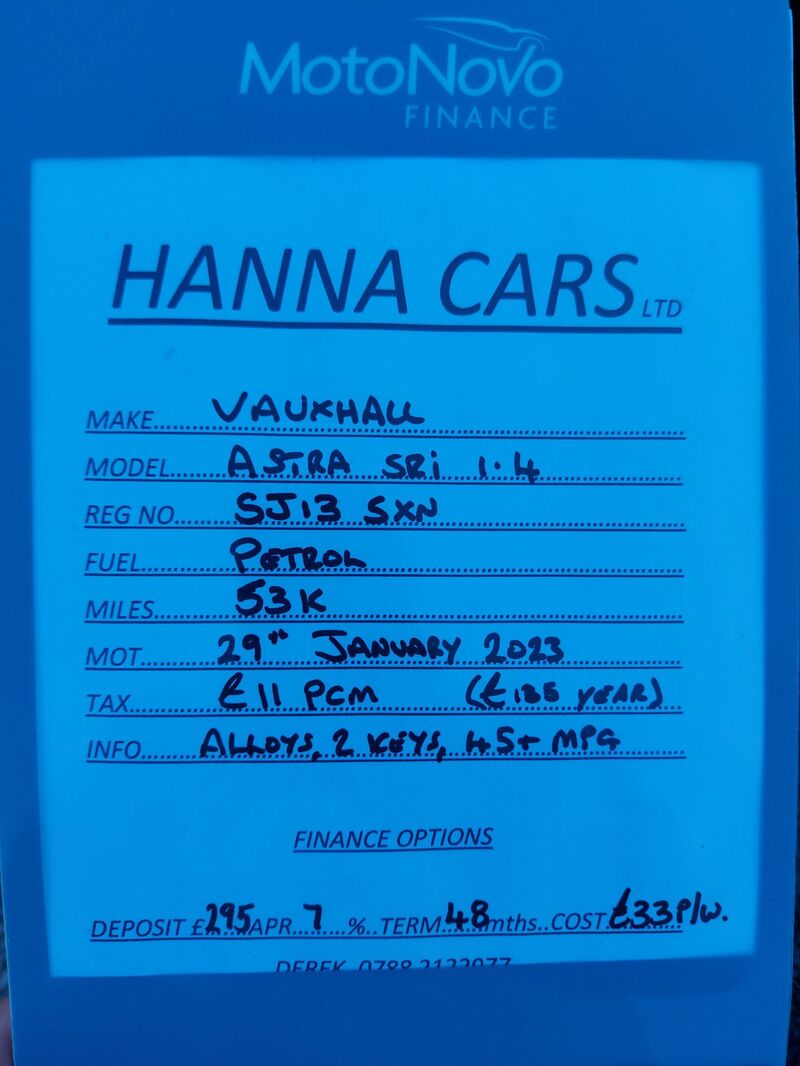 VAUXHALL ASTRA